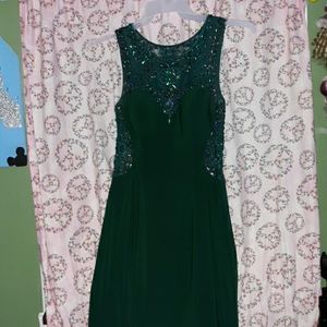 Betsy and Adam Emerald Green prom dress
